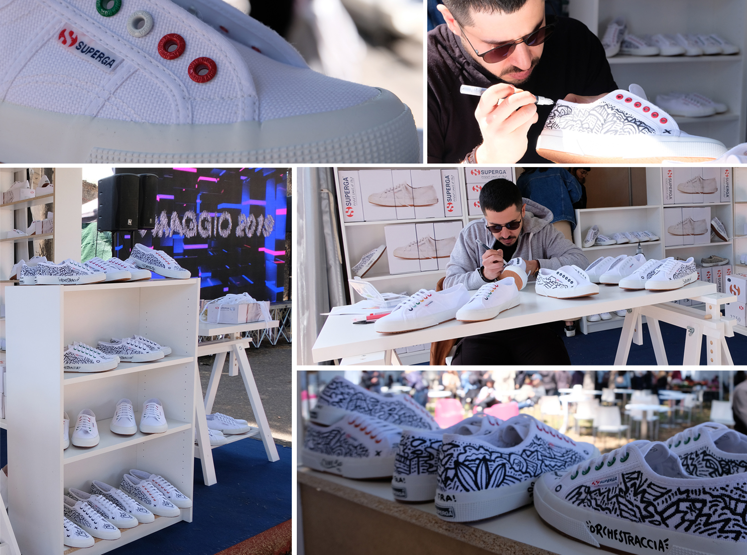 superga bianche personalizzate